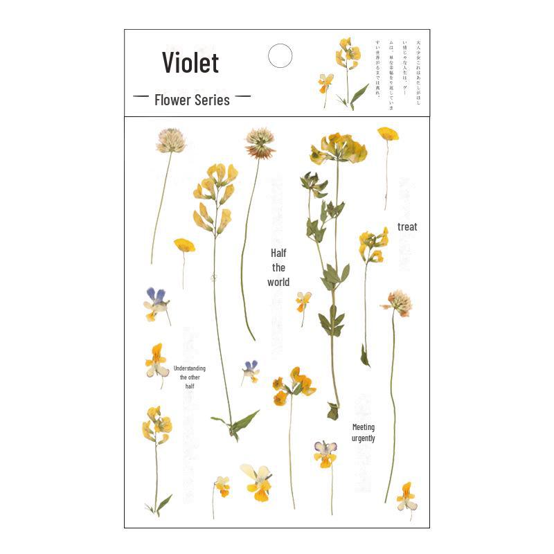 

Мистер. Наклейки из бумаги PET Flower Series 2: Свежие цветочные украшения своими руками