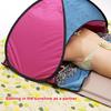 Portable Beach Tent Pop-up Tent Summer Sea Sun Shelters Outdoor Camping BBQ Picnic Tent With Mobile Phone Stand Beach Canopy