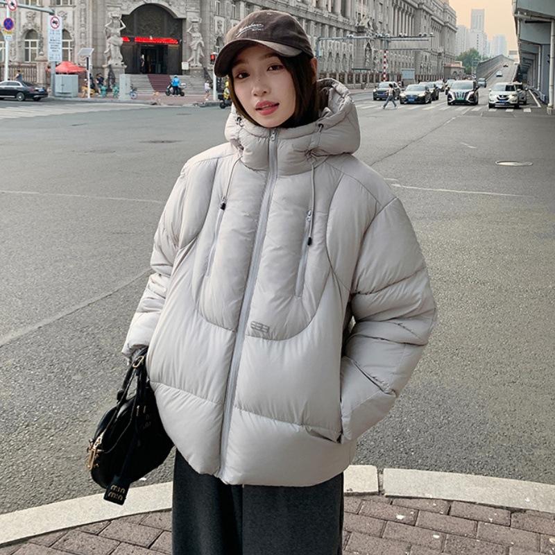 New Winter Short Three-dimensional Cotton Coat for Women, Loose Coat with Design for Couples