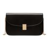 Ollam Flap Closure Leather Crossbody Bag Small Women Bags Black 6310854