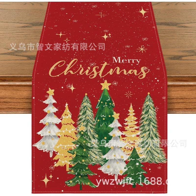 Weihnachts-Tischläufer Winter-Tischläufer Dekoration Tischläufer