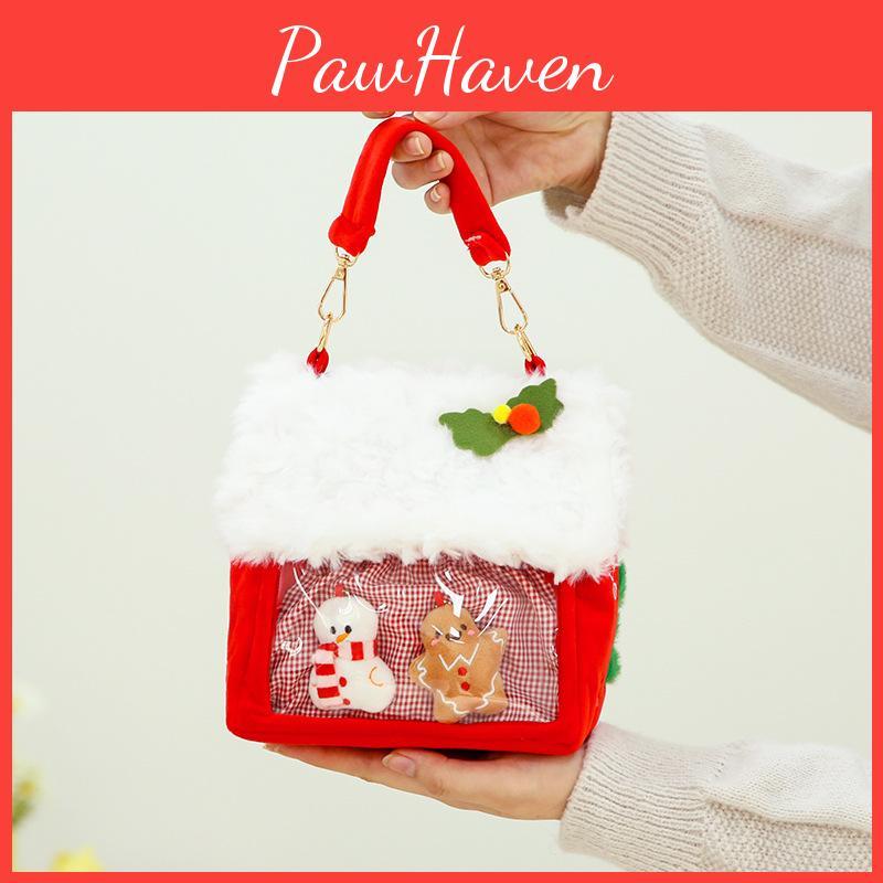 Cozy And Fun Plush Christmas Bag Cute Animal Design Perfect For Holiday Presents