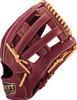 ZETT Soft Steer Baseball Bordeaux Brown X Pastel Brown Size 6 Glove, All-Around, Left-Handed Throw, (4032), (BRGB35540F)