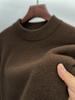 Men's Winter Australian Wool Half-High Collar Sweater – 100% Pure Wool, Thick and Warm.