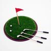 7Pcs/Set Dollhouse Mini Golf Club Grassland Model Set Simulation Sports Miniature Scene Prop Model Doll House Accessories