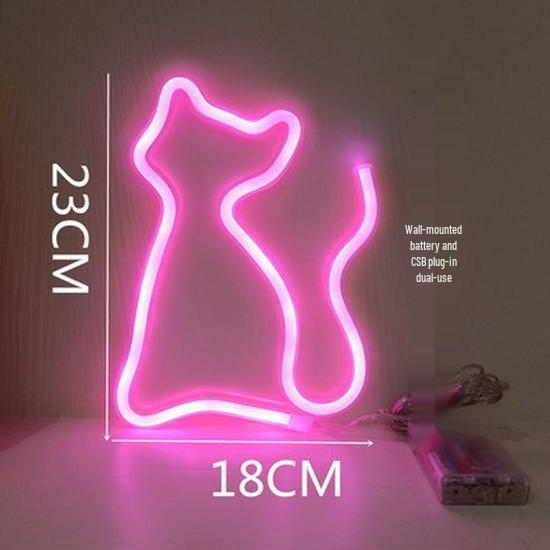 LED Neon Butterfly & Planet Wall Light - Decorative E-sports, Bar, and Photo Prop Night Light
