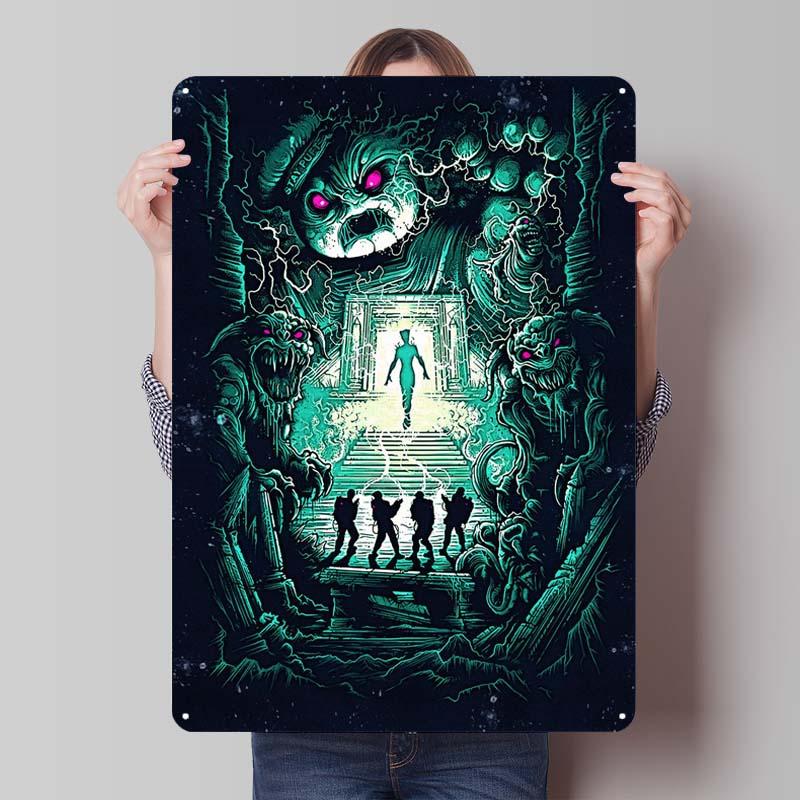 Classic Movie Metal Poster Wall Art Mural Custom Vintage Metal Tin Signs for Wall Art Decoration Man Cave Room Wall Sign Deco