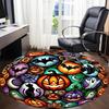 1pc Halloween Stained Glass Chair Carpet for Office Non-Slip,  Machine Washable Rug for Office, Room - Polyester, Machine Made yy251029149