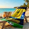 Borussia Dortmund Personalized Text Beach Towel Super Soft Microfiber Quickdry Fabric Suitable for Swimming Gym Camping Yoga Vacation