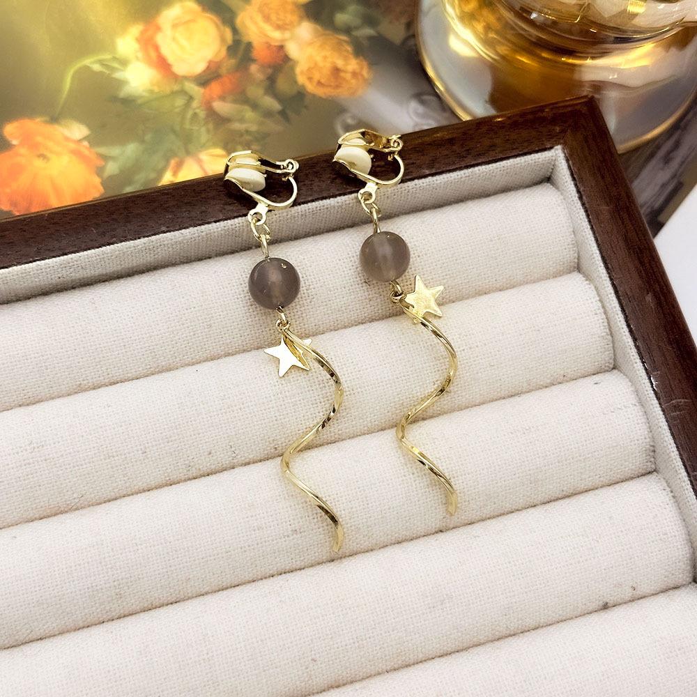 High-End Französische Dreieck Ohrclips ohne Piercing - Damen Einfache, Elegante, Luxuriöse Ohrringe