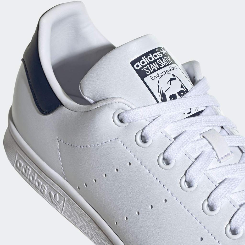 Adidas Stan Smith Footwear Size Authentic Adidas Japan Product FX5501, White/Footwear White/College Navy, 27.0cm,