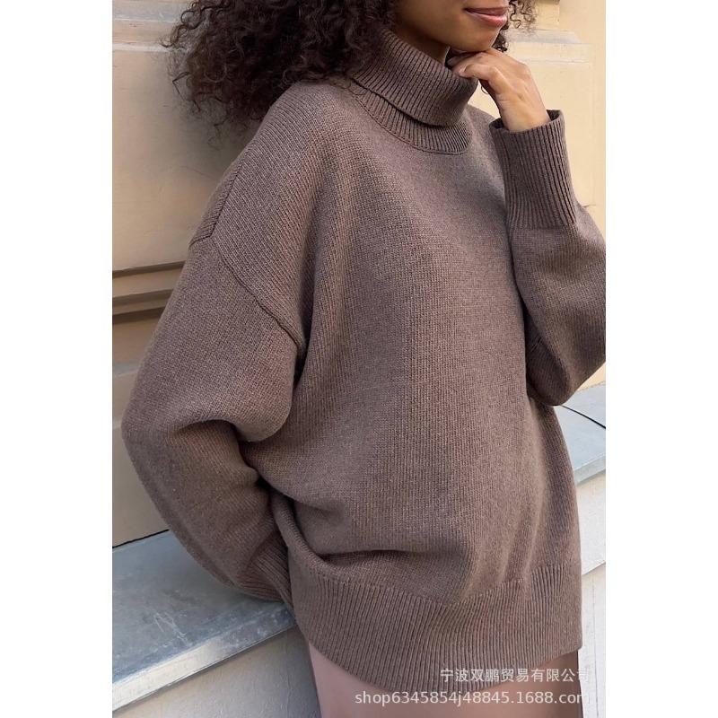 Womens Trendy Long Sleeve Hoodies Tops Oversized Sweatshirts Turtleneck Pullover Fall Turtleneck Sweater Outfits