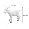 JOINPAYA Goat Figurines, 8-Piece Set, White Miniature Diorama Terrarium Tabletop Ornament, Farm Garden Decoration, 5cm