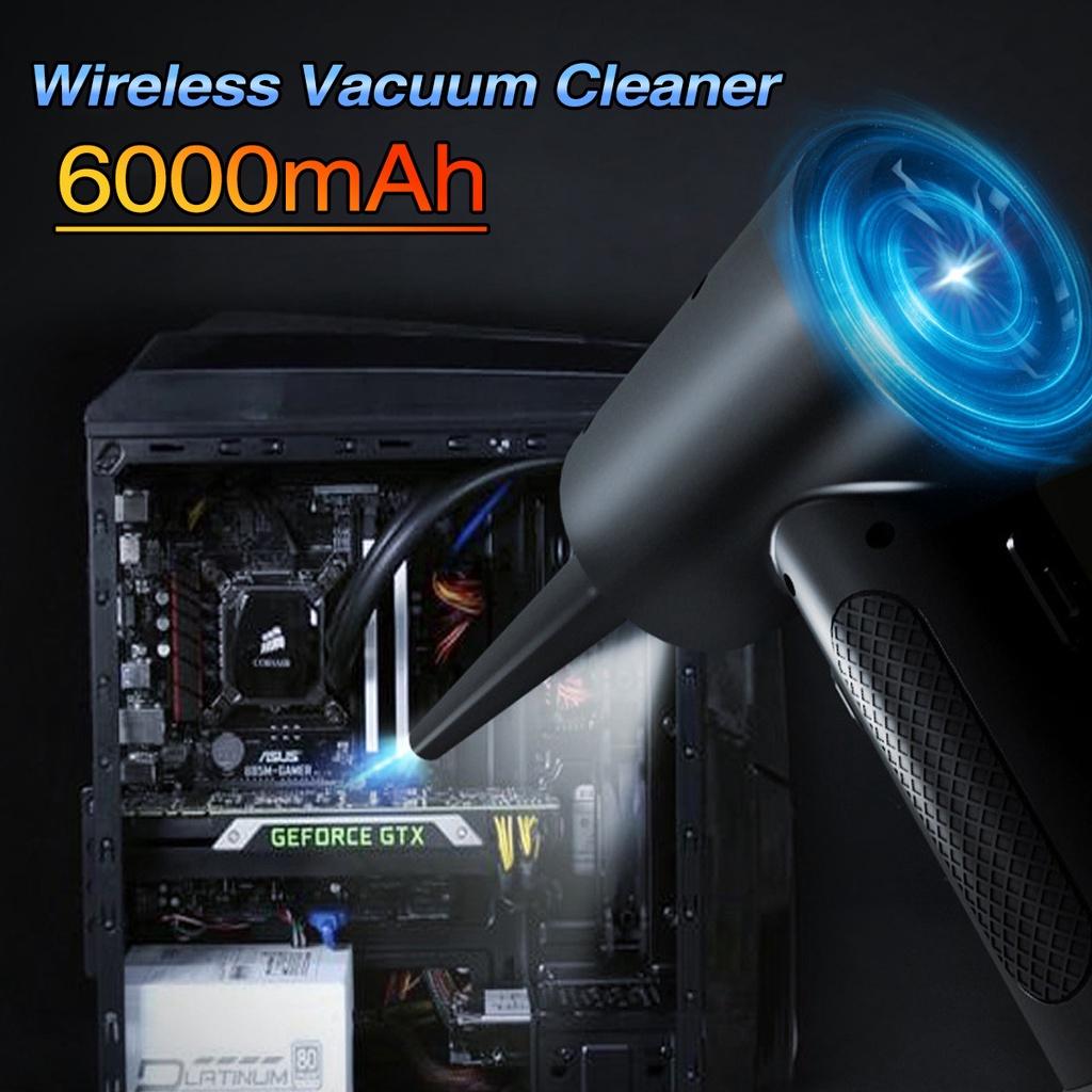 

DC5V 6000mAh Wireless Vacuum Cleaner Large Suction Hand-held Dust Collector Portable Collapsible Car Cleaning