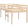 Vidaxl Letto Alto, 80X200 Cm, Legno Massello di Pino
