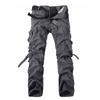 Cargo Pants Men Casual Work Daily Men Loose Pants Multi Pockets Solid Mens Pants