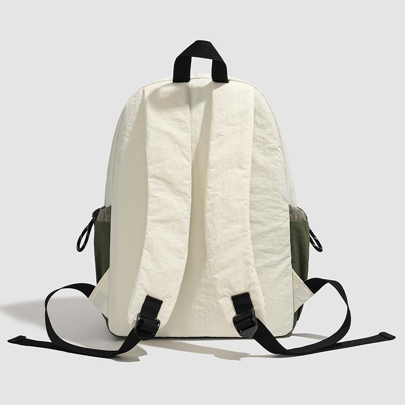 Lightweight Travel Contrast Backpack Student Schoolbag Women's Large Capacity Commuter Backpack