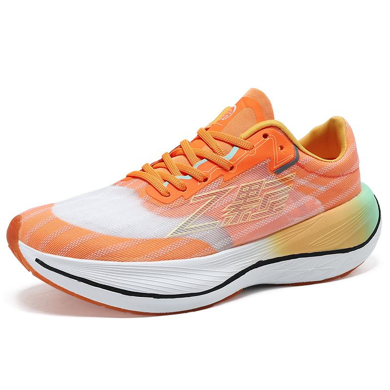 Carbonplatten-Dämpfung Herren Laufschuhe für Damen Atmungsaktive Athletische Sportschuhe Ultraleichte Trainings-Sneaker Herren