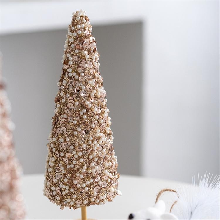 Holidays Tabletop Ornament Miniature Christmas Tree for Home Party Decoration Stylish Foam Sequins/Plush Trees Jewelry