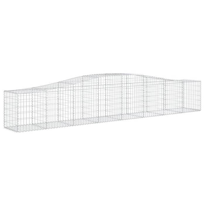 VidaXL 8x Arched Gabion Baskets Arched Gabion Cages Gabion Walls Garden Fences Terrace Outdoor 3145936