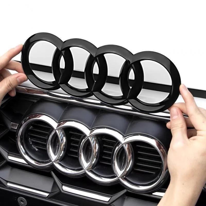 Car Logo Badge Car Front Grille Rear Trunk 4Ring Emblem For 112a A1 A3 A4 A5 A6 A7 S3 S4 S5 S6 RS3 RS4 RS5 RS6 Q3 Q5 Q7a112