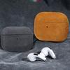 For Airpods Pro 2 Airpods Pro 3 Airpods 4 3 Case Retro Suede Leather Earphone Case Luxury Artificial Leather All Inclusive Case