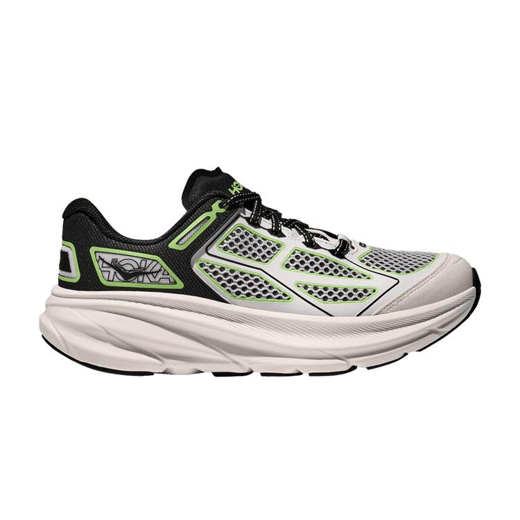 Hoka One One Clifton One9 White Black Green - 1155370-BWHT 42