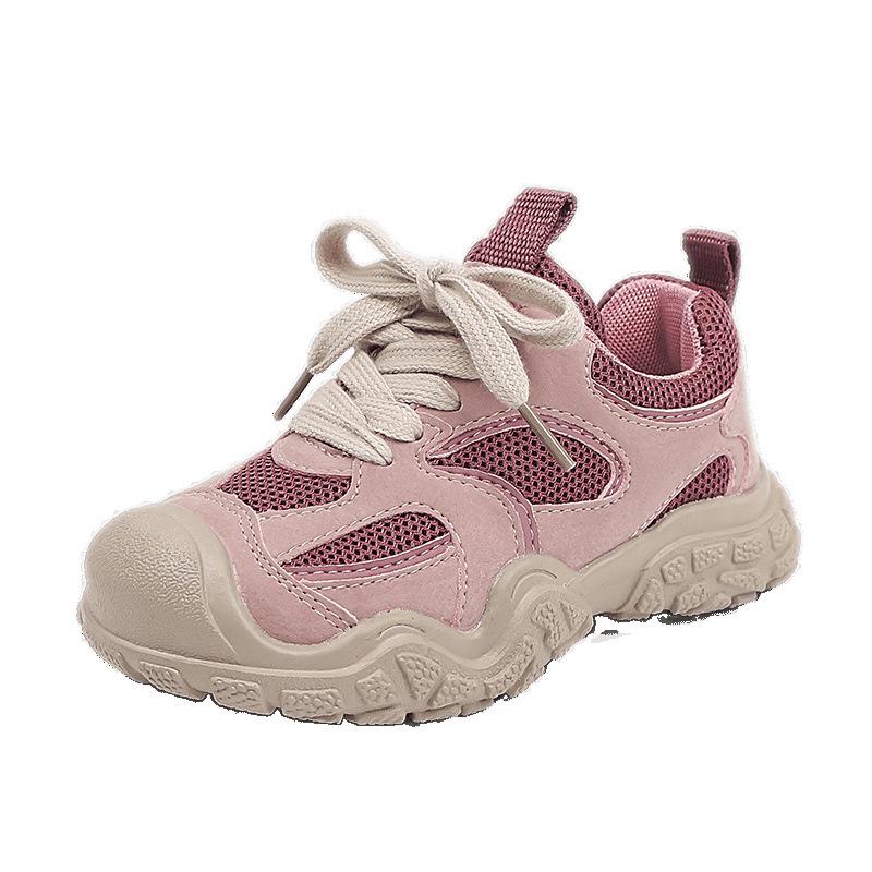 Children's sports shoes 2025 autumn new students outdoor non-slip men and women middle and older children versatile non-slip old mountaineering shoes