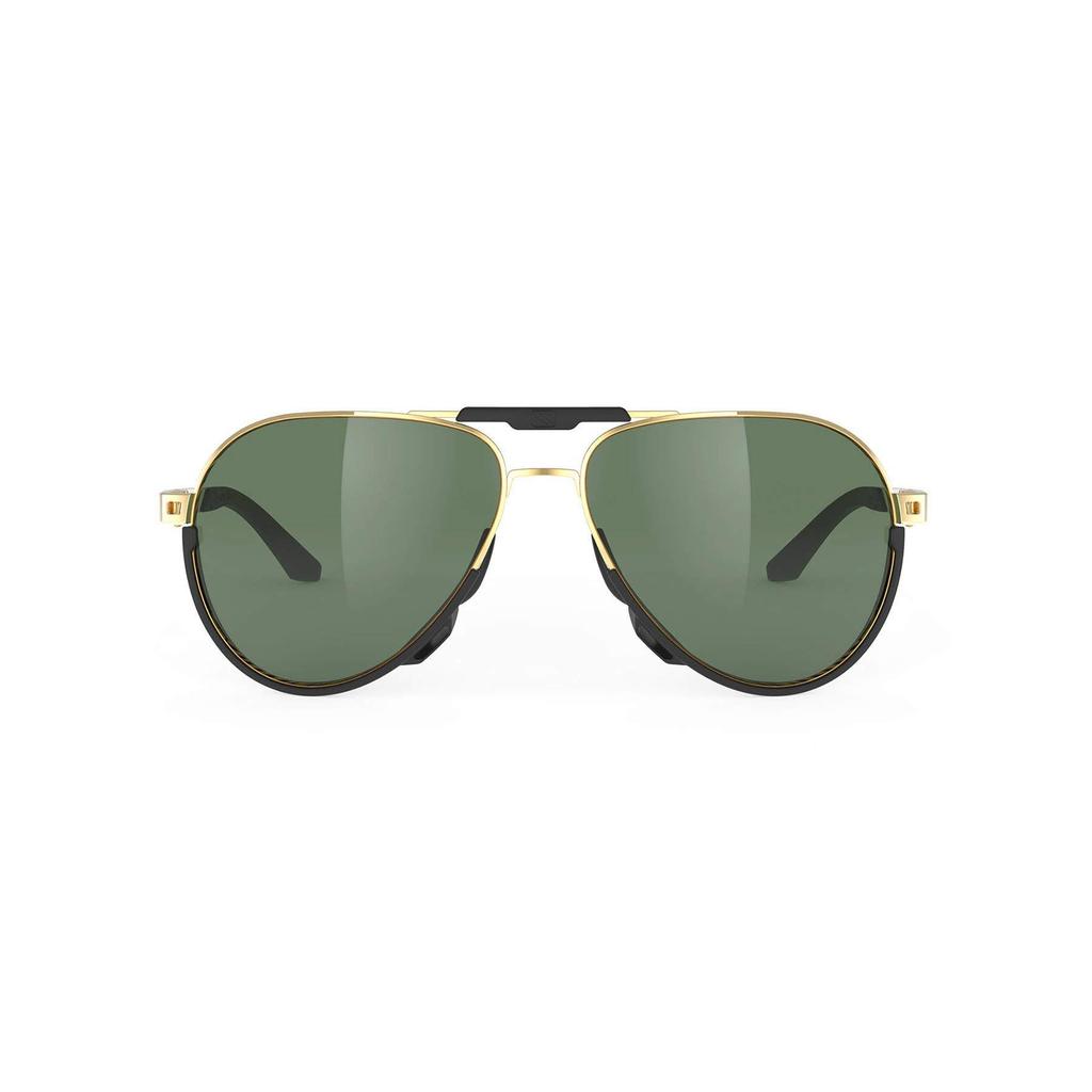 SKYTRAIL Light Gold Shiny Lens Bridge Temple 48mm [RUDYPROJECT] Sunglasses, Frame/Green Lens, Width 58mm, Width 14mm, Length 130mm, Height