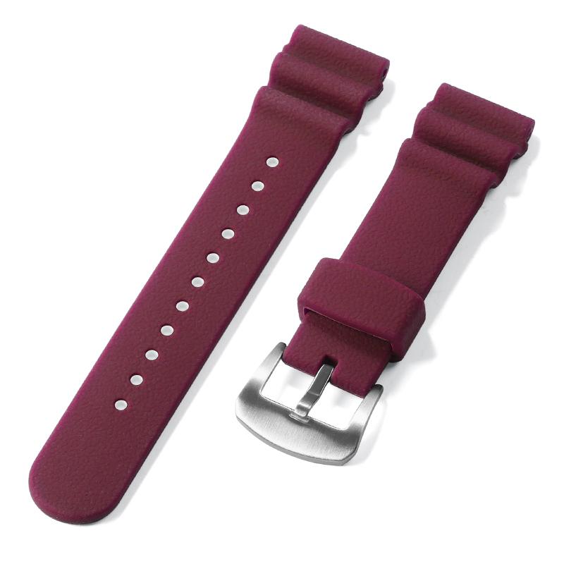 22mm Gummi-Silikon-Uhrenarmband für Seiko Nein. 5 SKX009 Prospex Uhrenarmband Elektronisches Armbanduhr-Armband Sport Taucheruhr Armband