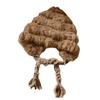 Plush Hat With Ear Warmth And Playfulness Hand Decoration For Winter Outdoor Activity Cold Weather Protection