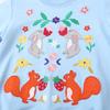 Mädchen Sweatshirt Kinderbekleidung Sweatshirt Herbst und Winter Neu Gestrickt Bestickt Langarm Mädchen Sweatshirt