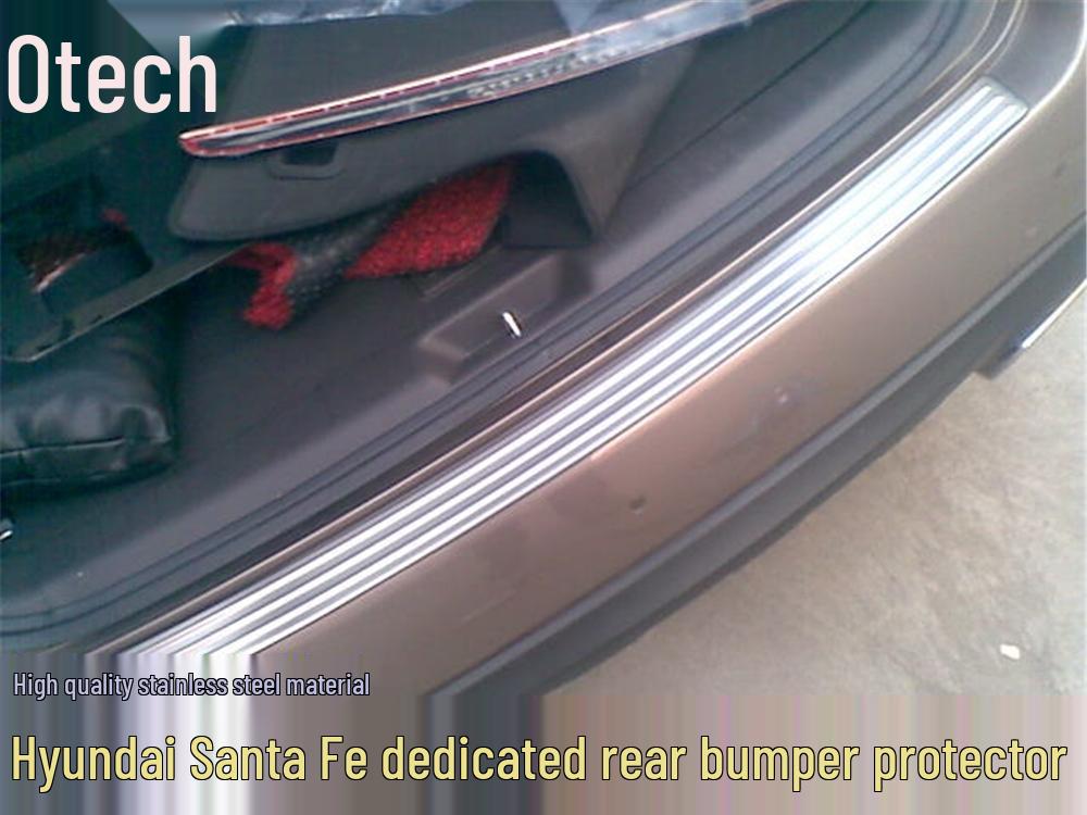 Otai Stainless Steel Rear Bumper Decorative Strip for 10-12 Santa Fe Modification