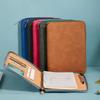 Creatieve Ritssluiting Notitieboek en Bloknot Set van Kunstleer - Zakelijke A5/B5/A6 Vergaderverslag