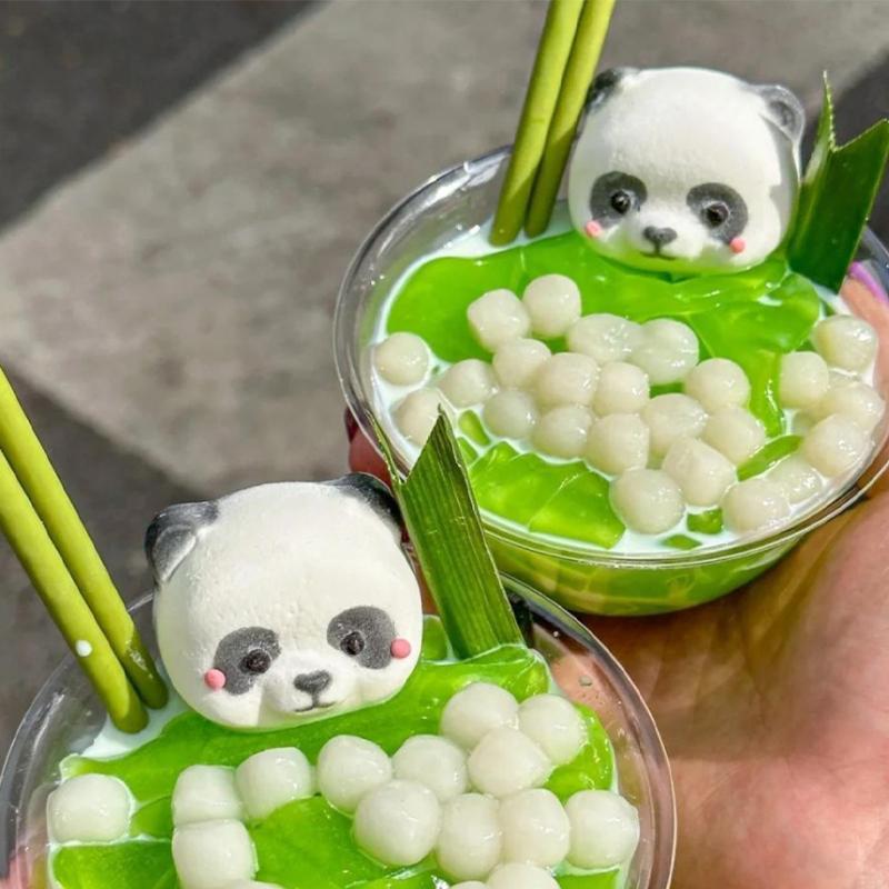 3D Cute Panda Silicone Molds Chocolate Candy Mold DIY Bear Cupcake Topper Fondant Cake Decorating Tools Soap Clay Moulds