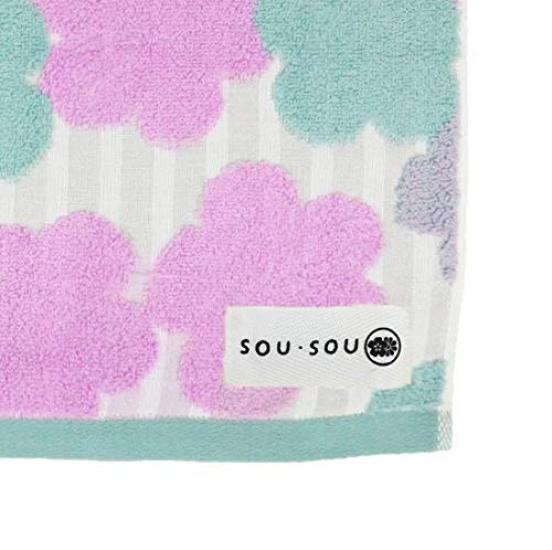 Marushin Bath Cloth Grass Sky Rose Made in Imabari Certified 6165003800 SOU SOU Towel, 60x120cm, Design, Japan, Towel,