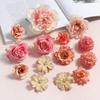 Mixed Rose Artificial Flowers Silk Fake Flowers Heads for Room Home Decor Wedding Decoration DIY Craft Garland Gifts Accessories
