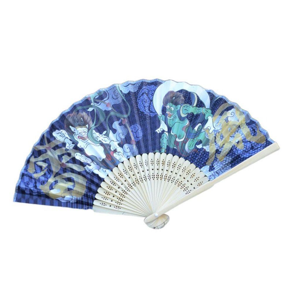 Vintage Japanese Style Folding Fan Paper Fan Props Fan Portable Dance Hand Fan  Home Decoration