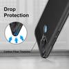 Coque de Protection - E.F.CONNECTION - OPPO A15 - Silicone Noir - Traits Acier - Verre Trempé