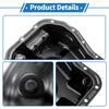 UXCELL No.11109AA093 Engine Oil Pan Oil Pan Sump Transmission Oil Pan for Subaru Forester 1999-2005 Iron Black
