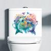 10 Styles Summer Seaside Vacation Wall Stickers Beach Sunset Stickers Toilet Stickers Self Adhesive Waterproof