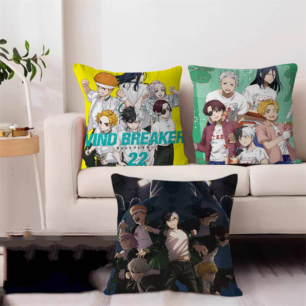 WIND Anime BREAKER Cushion Cover 30x50 Polyester Sofa Cushions Decorative Throw Pillows Home Decoration Pillowcover