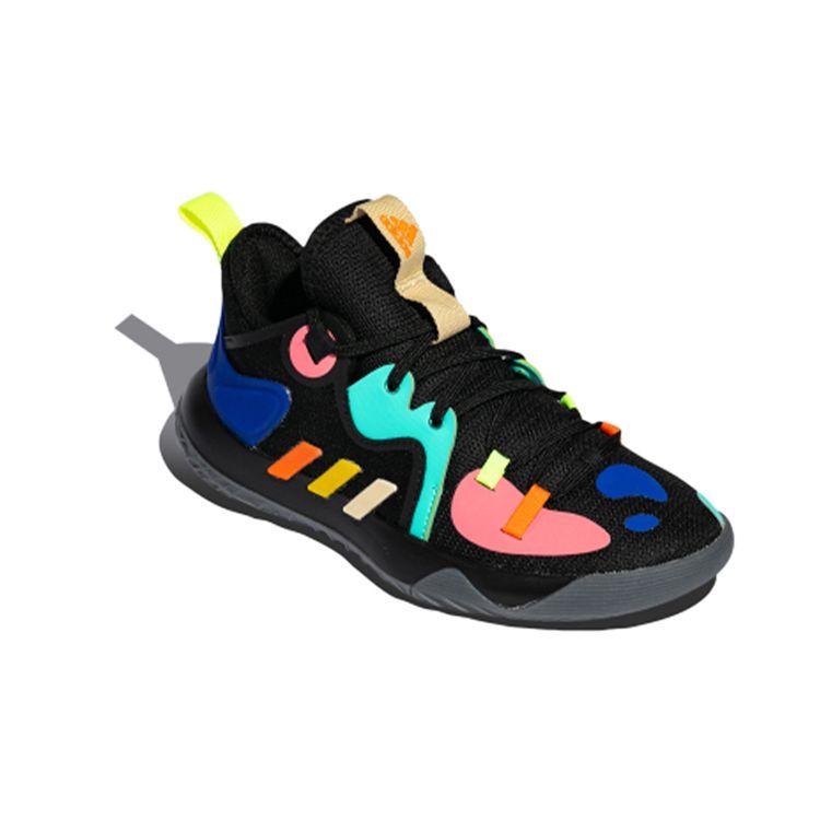 Adidas Harden Stepback 2 J Multi Kids Sneakers Multi-Color Core-Black Yellow FZ1546