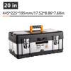 14/17/20 Inch New Double Layer Tools Storage Box with Handle Multifunctional Tool Multiple Specifications Portable Toolbox  Organizer