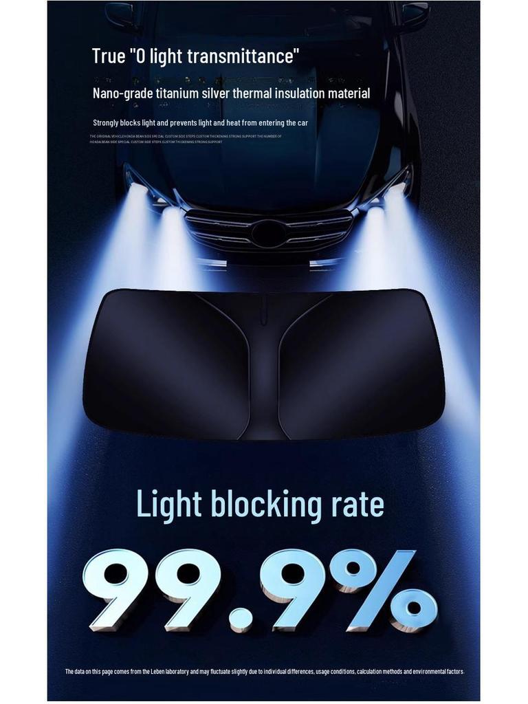 Double-Layer Car Windshield Sunshade and Heat Insulation Visor