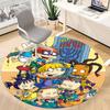 1pc Rugrats Office Round Area Rug, Bedroom Living Room Home Decor, Room Deco,  Offic A1016082