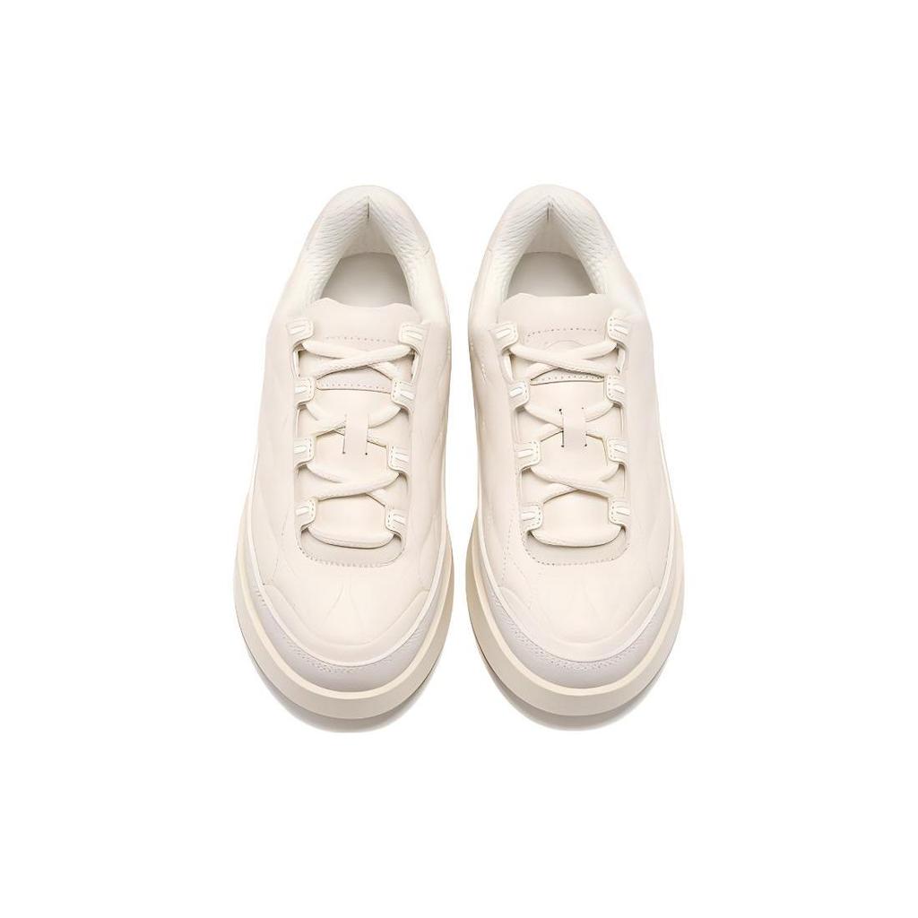 Li-Ning 1990 Classic Series Wind Chime 3 Comfortable Durable Lightweight Low-Top Skate Shoes Women Sneaker Off-White ALHT074-2