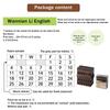 Alphabet Numbering Connected Stamp Rubber Stamp Consolidated Numbers Stamp Perpetual Calendar