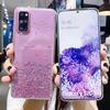 Starry Silver Foil Glitter Phone Case for Samsung A24, S23FE, A41, A55, S10, and A35 - Full Coverage Protection