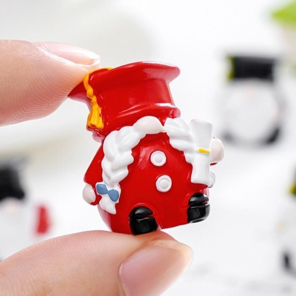 5 Pieces Resin Miniature Gnome Figurine Cute Small Dwarf Statue Home Decoration